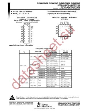 SN74AS245DWR datasheet  